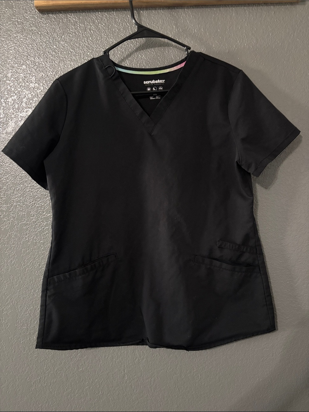 Scrubstar black scrub top